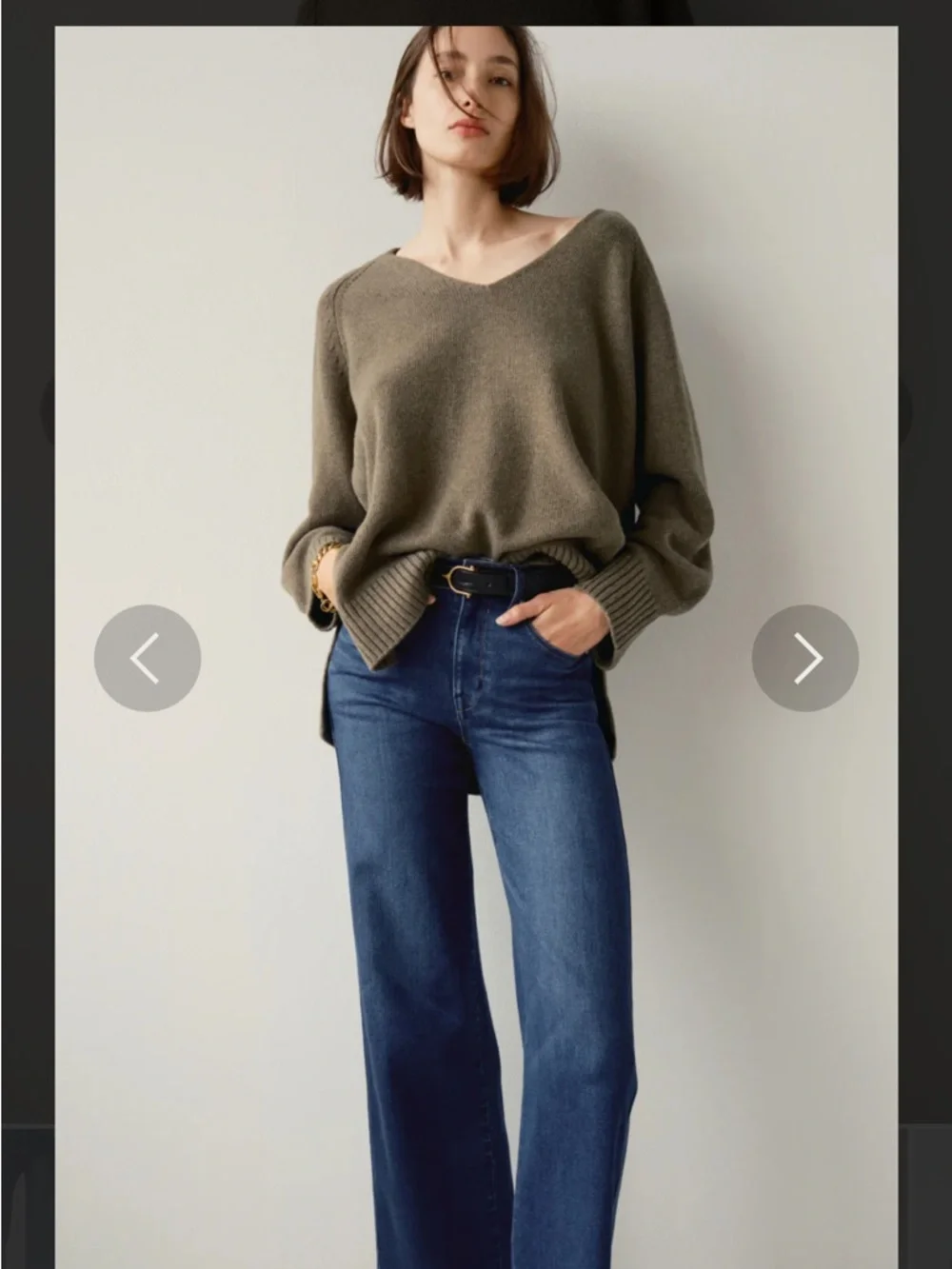 AYR The Dynamo 25 S in Sayonara (Classic High-Rise Wide-Leg Jeans in Dark Blue) - Picture 4 of 10